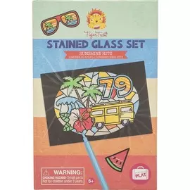 Игровой набор Tiger Tribe Для создания витражных рисунков Солнечный день