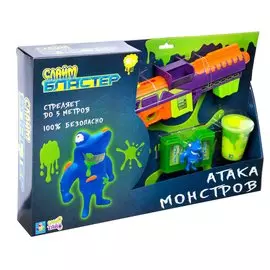Игрушка 1TOY Слайм Бластер Атака монстров Т15830