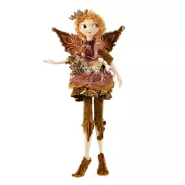 Игрушка декоративная Artborne Фея 30см в коричневом