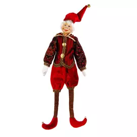 Игрушка декоративная Artborne Эльф 40см в бордовом