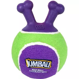 Игрушка для собак GIGWI Jumball Мяч теннисный c ручками зеленый 18 см