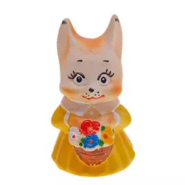 Игрушка для ванны Кудесники Белочка с подарком 11 см