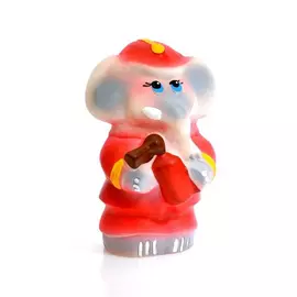 Игрушка для ванны Кудесники Слон-пожарный 13 см