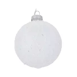 Игрушка елочная Boltze шар белый 8 см