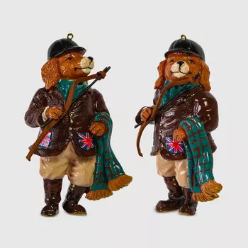 Игрушка елочная Goodwill собака коричневый 11 см