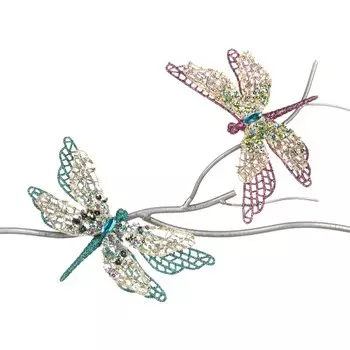 Игрушка елочная Goodwill стрекоза на клипсе 17см в ассортименте