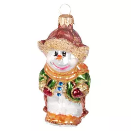 Игрушка елочная Irena Снеговик на лыжах