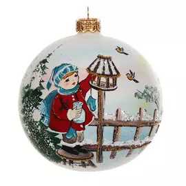 Игрушка елочная Irena Заботливый мальчик 10 см