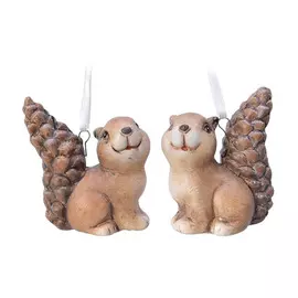 Игрушка елочная Kaemingk белка 8,5 см в ассортименте