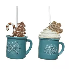 Игрушка елочная Kaemingk какао 6x9 см в ассортименте