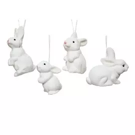 Игрушка елочная Kaemingk кролик 5х11 см в ассортименте