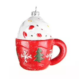 Игрушка елочная Kaemingk Кружка 6х8х9 см