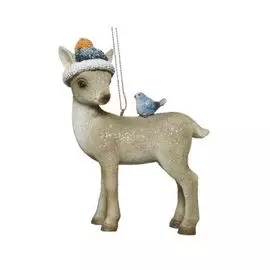 Игрушка елочная Kaemingk олень 5х13 см