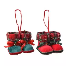 Игрушка елочная Kaemingk сапожки 9x9x7 см в ассортименте