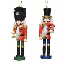 Игрушка елочная Kaemingk щелкунчик 4x3x12,5 см в ассортименте