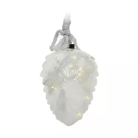 Игрушка елочная Kaemingk шишка LED 21 см