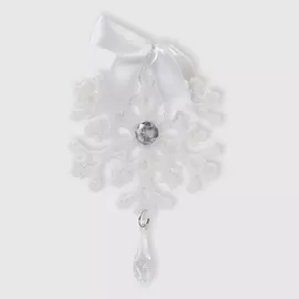 Игрушка елочная Kaemingk снежинка 12х16 см в ассортименте