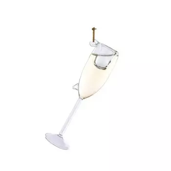 Игрушка елочная Kurt S.Adler бокал шампанского 11 см