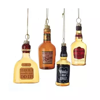 Игрушка елочная Kurt S.Adler бутылка с ликером 9 см в ассортименте