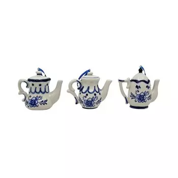 Игрушка елочная Kurt S. Adler чайник 10см (J0575) в ассортименте