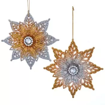 Игрушка елочная Kurt S.Adler цветок 13 см в ассортименте