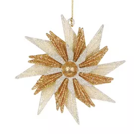 Игрушка елочная Kurt S. Adler D0205 Снежинка