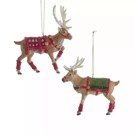 Игрушка елочная Kurt S. Adler Олень в ассортименте 12 см