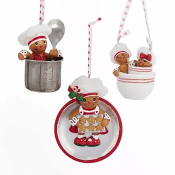 Игрушка елочная Kurt S.Adler пряничный человечек 8 см в ассортименте