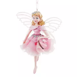 Игрушка елочная Kurt S. Adler розовая фея 12,5 см