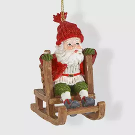 Игрушка елочная Kurt S. Adler санта на санях 9 см в ассортименте