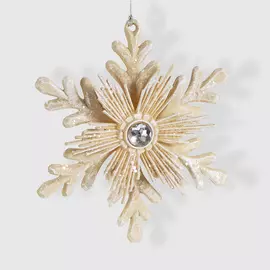 Игрушка елочная Kurt S. Adler снежинка 14 см