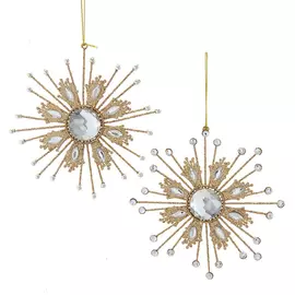 Игрушка елочная Kurt S. Adler Снежинка 14 см