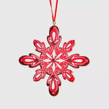 Игрушка елочная Kurt S. Adler снежинки 12 см