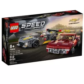 Игрушка Lego Chevrolet Corvette C8.R Race Car and 1968 Chevrolet Corvette