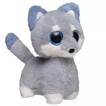 Игрушка мягкая ABtoys глазастики Хаски 19 см