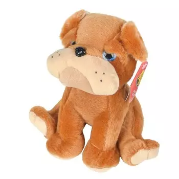 Игрушка мягкая ABtoys игрушка собачка бульдог