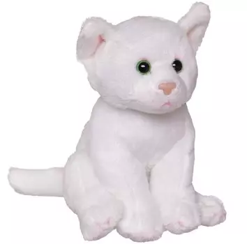 Игрушка мягкая ABtoys кошечка белая премиум 15 см