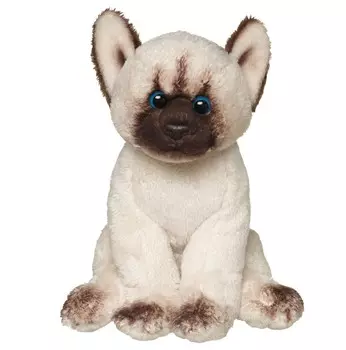 Игрушка мягкая ABtoys кошечка сиамская премиум 15 см