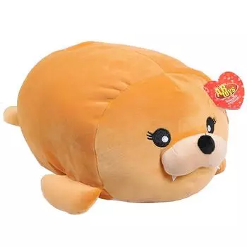 Игрушка мягкая ABtoys морж коричневый 45 см