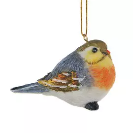Игрушка елочная на елку Golden Art Птичка 5 см
