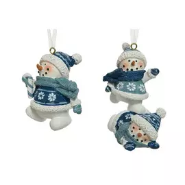 Игрушка на елку Kaemingk снеговик 4х8 см в ассортименте