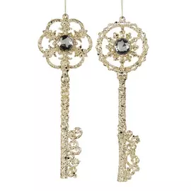 Игрушка ёлочная Goodwill Ключ-снежинка в ассортименте 19 см