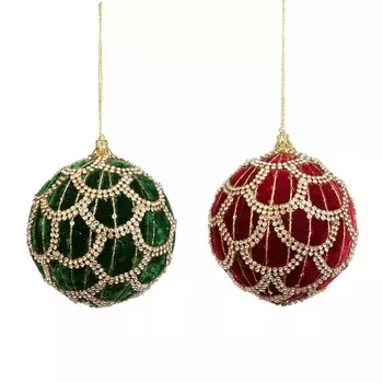 Игрушка ёлочная Goodwill шар бургунди, зелёный в ассортименте 10 см