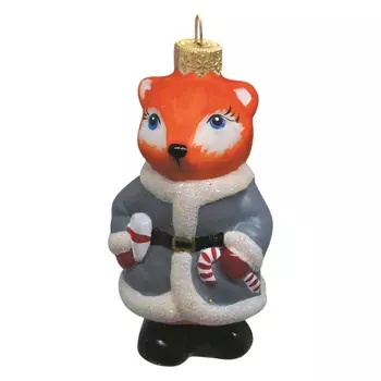 Игрушка ёлочная Коломеев лисичка 10 см