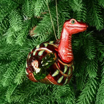 Игрушка ёлочная Krebs int змея 9 см