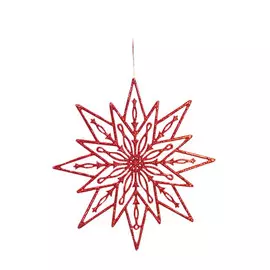 Игрушка Weiste Снежинка 250мм красная (92230)
