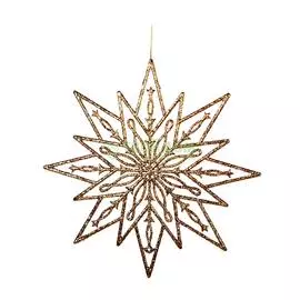 Игрушка Weiste Снежинка 250мм золотая (92220)