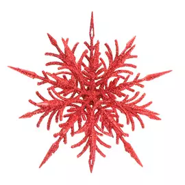 Игрушка Weiste Снежинка филигр красная 12см (91223)