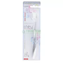 Инновационная зубная щетка SPLAT INEY SNOW-BRUSH WIND Бережное очищение и уход за дёснами, средняя