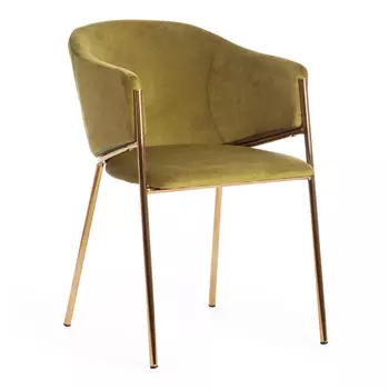 Интерьерное кресло TC Kronos зелёное 60х51х79 см (19161)